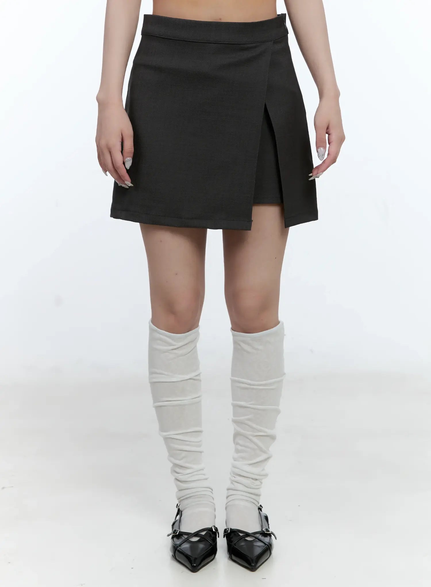 Slit Wrap Mini Skort CL530