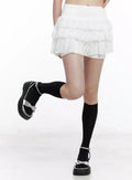 Lace Tiered Ruffle Skirt IL531