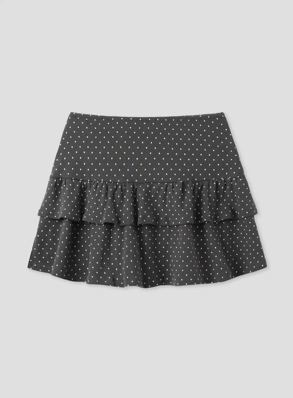Polka Dot Ruffle Mini Skirt IU526
