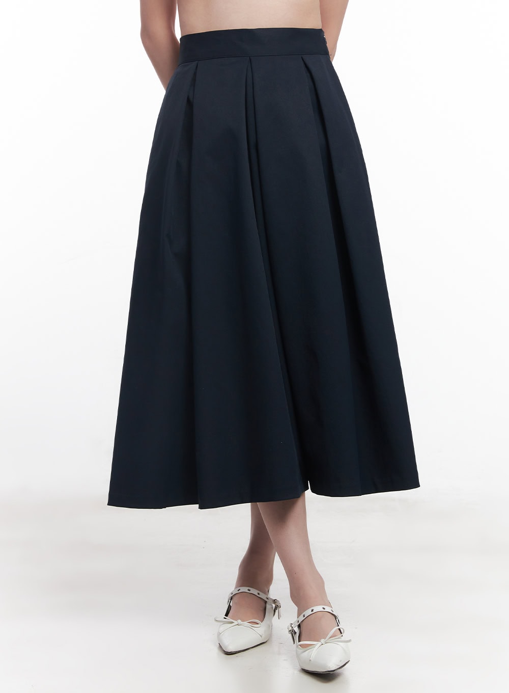 Flare Pleated Maxi Skirt CY515