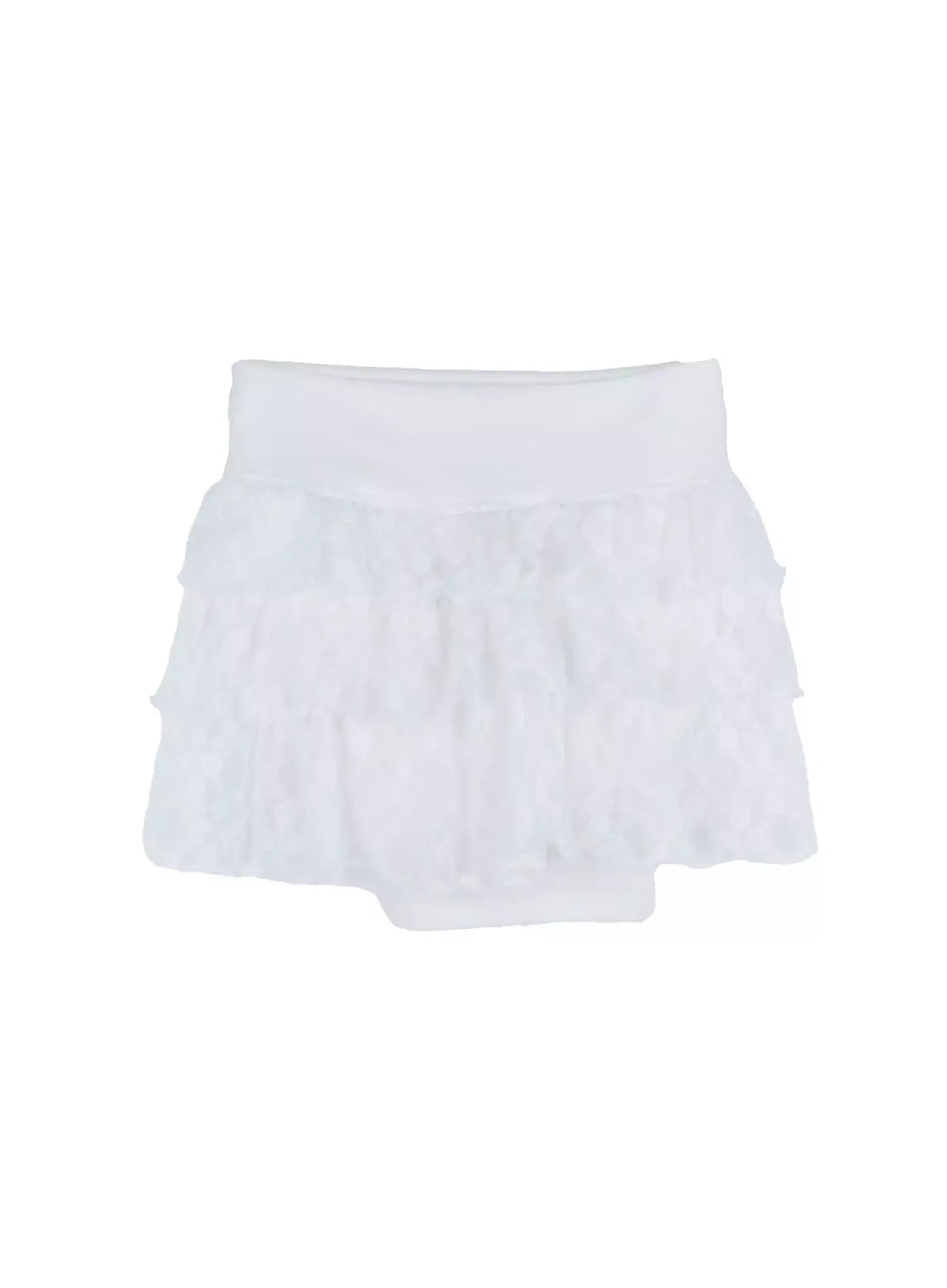 Lace Tiered Ruffle Skirt IL531