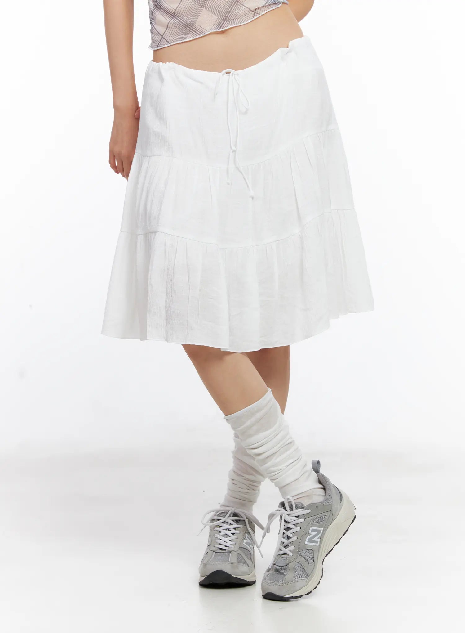 Tiered Flowy Midi Skirt CL529