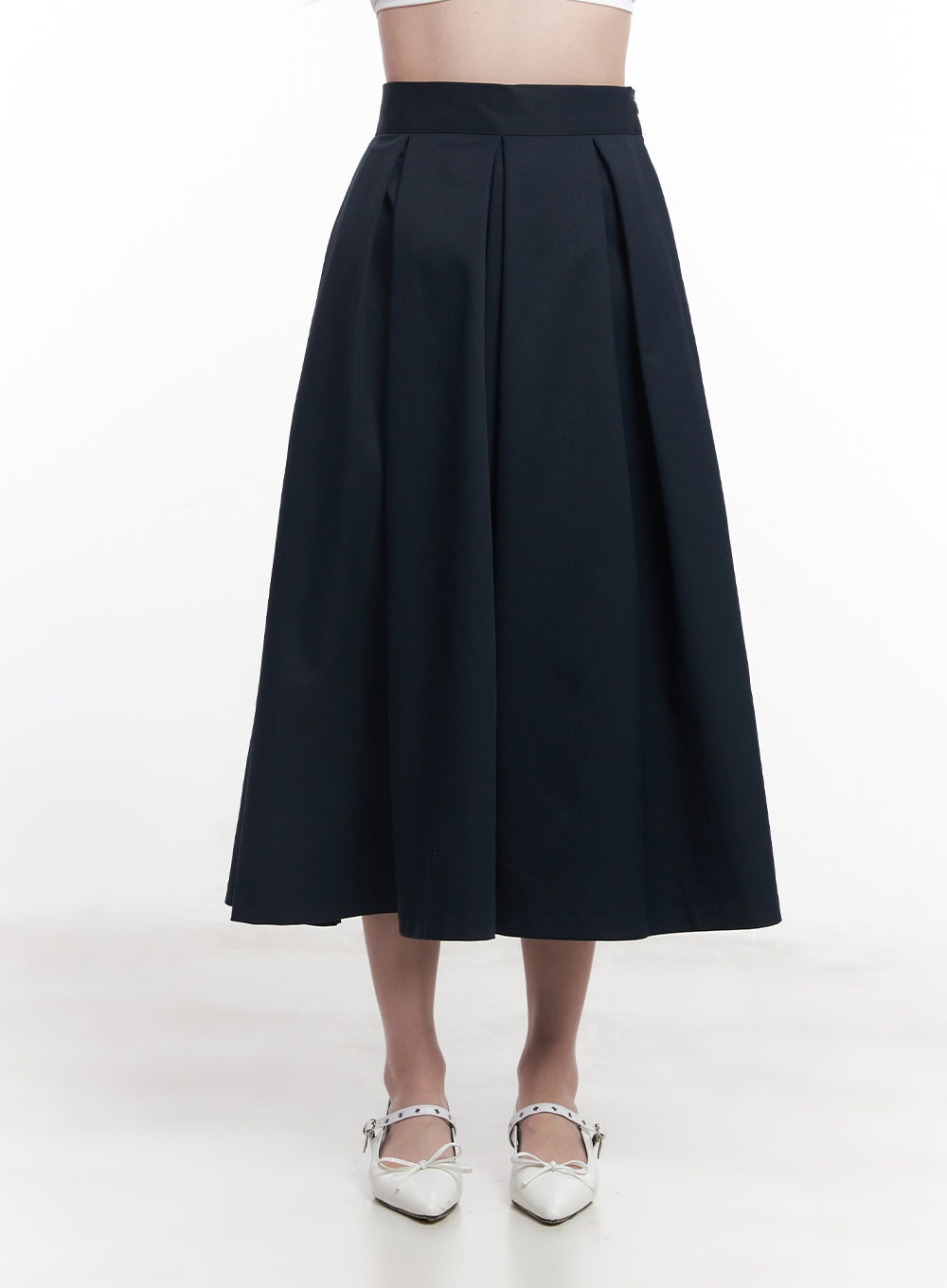 Flare Pleated Maxi Skirt CY515